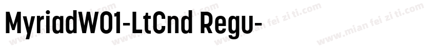 MyriadW01-LtCnd Regu字体转换